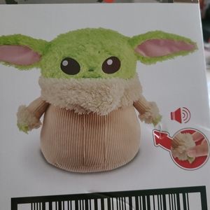 Baby Yoda/Grogu-- PLUSHIE With Sounds. Unopened